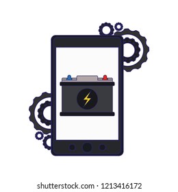 Smartphone car battery charge and wire