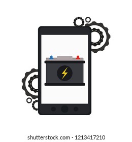 Smartphone car battery charge and wire