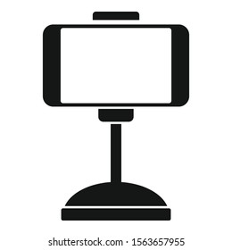 Smartphone car holder icon. Simple illustration of smartphone car holder vector icon for web design isolated on white background