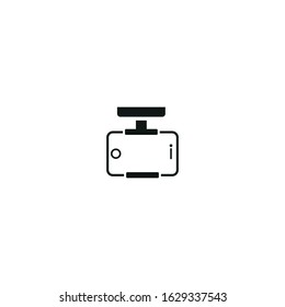 smartphone car holder vector icon on white background