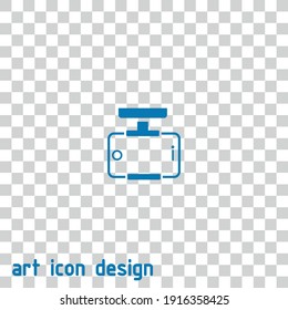 smartphone car holder vector icon on an abstract background