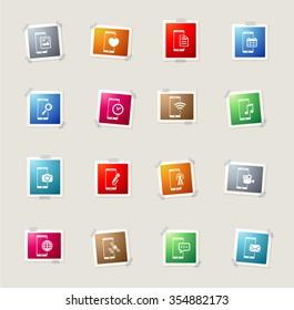 Smartphone card icons for web