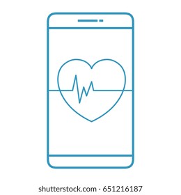smartphone with cardiology app