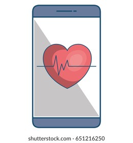 smartphone with cardiology app