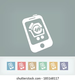 Smartphone cart icon