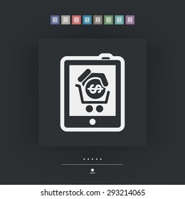 Smartphone cart icon