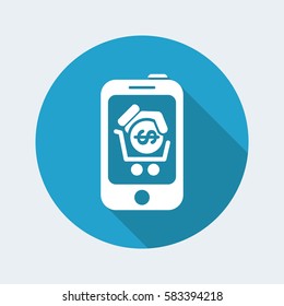 Smartphone cart icon