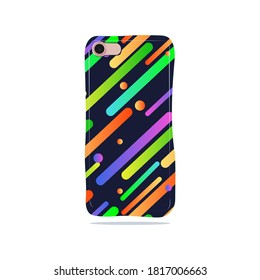 smartphone case. abstract bright modern geometric seamless pattern.vector illustration.