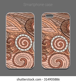 Smartphone case design brown abstraction vector illustration, case, design, abstraction, illustration, 6 inch