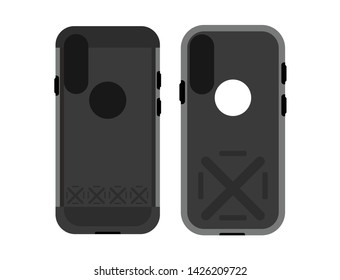 Smartphone cases (front and back view)