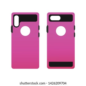 Smartphone cases vector (back view)