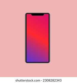 Smartphone cell phone mobile vector clipart illustration