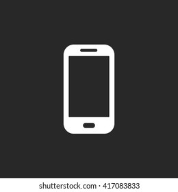 Smartphone cell sign simple icon on  background