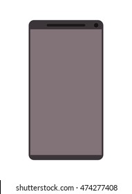 smartphone cellphone gadget technology icon. Flat and Isolated design. Vector illustration