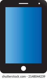 Smartphone celular Icono vector de ilustración, móvil simple 