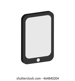 smartphone cellphone mobile technology icon. Isolated and flat illustration. Vector graphic