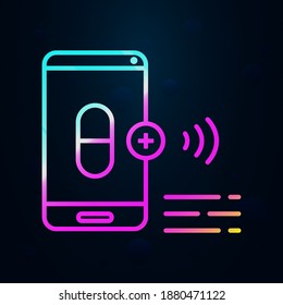 Smartphone, cellphone, overuse nolan icon. Simple thin line, outline vector of social addict icons for ui and ux, website or mobile application