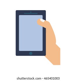 smartphone cellphone technology gadget icon. Isolated and flat illustration. Vector graphic