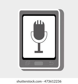 smartphone cellphone technology vector illustration eps 10