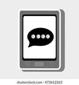 smartphone cellphone technology vector illustration eps 10