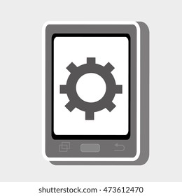 smartphone cellphone technology vector illustration eps 10