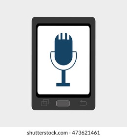 smartphone cellphone technology vector illustration eps 10