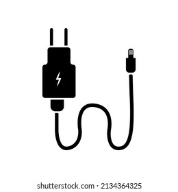 smartphone charger icon vector. charge the cell phone battery. templates for various needs such as selling electronics and others
