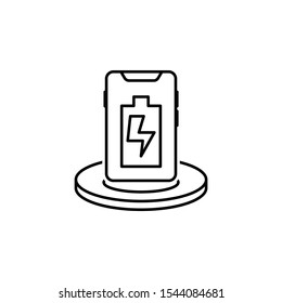 Smartphone charging icon. Element of smartphone icon