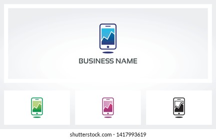 Smartphone Chart Graph Graphic Logo