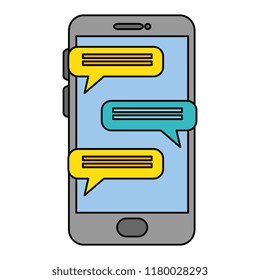 smartphone with chat application