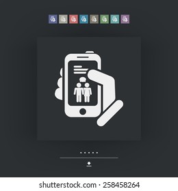 Smartphone chat icon
