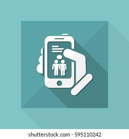 Smartphone chat icon