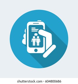 Smartphone chat icon