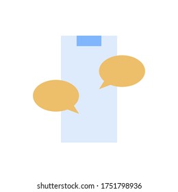 Smartphone, chat icon. Simple color vector elements of free time icons for ui and ux, website or mobile application