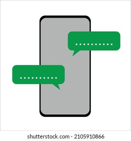 smartphone chat icon vector design