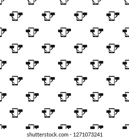 Smartphone chat pattern seamless vector repeat geometric for any web design