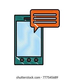 Smartphone chat symbol