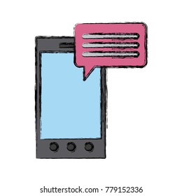 Smartphone chat symbol