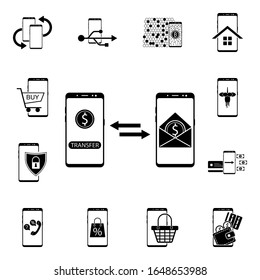 Smartphone check control icon. Mobile concept icons universal set for web and mobile