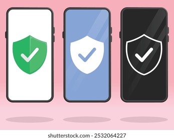 Smartphone Check Mark Proteção Segura