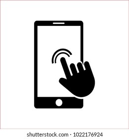 smartphone click icon