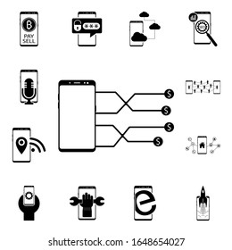 Smartphone, cloud, connection icon. Mobile concept icons universal set for web and mobile