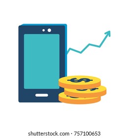Smartphone and coins design