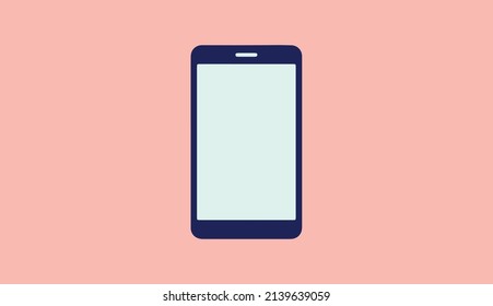 Smartphone colored modern vector logo icon. Modern design vector illustration of smartphone.