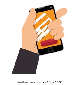 smartphone with commercial app