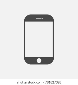 smartphone for communication simple vector icon eps10