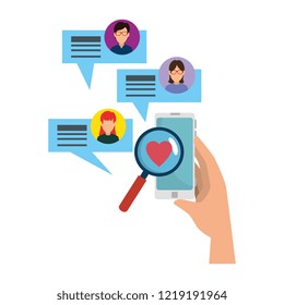 smartphone with community chat