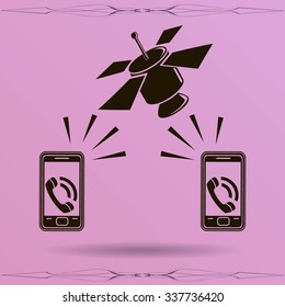 Smartphone  and companion,vector illustration