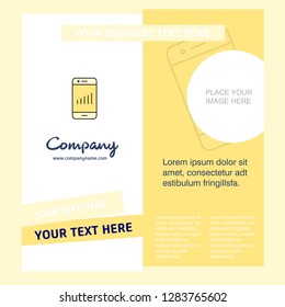 Smartphone Company Brochure Template. Vector Busienss Template