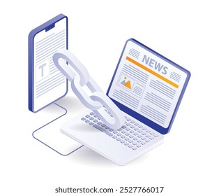 Smartphone and computer application information website link